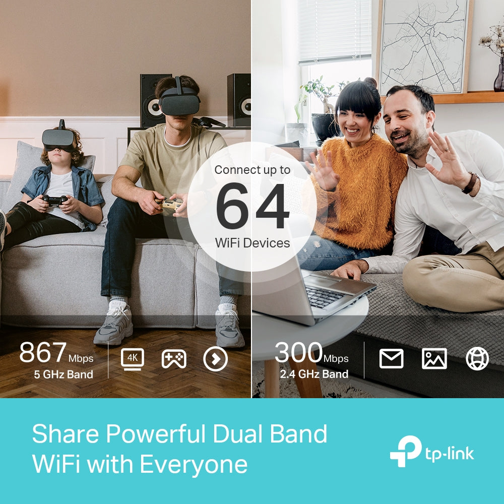 TP-Link Archer MR600 เราเตอร์ใส่ซิม 4G+ Cat6 AC1200 Wireless Dual Band Gigabit Router แค่เสียบซิมการ์ดก็ใช้งานได้เลย