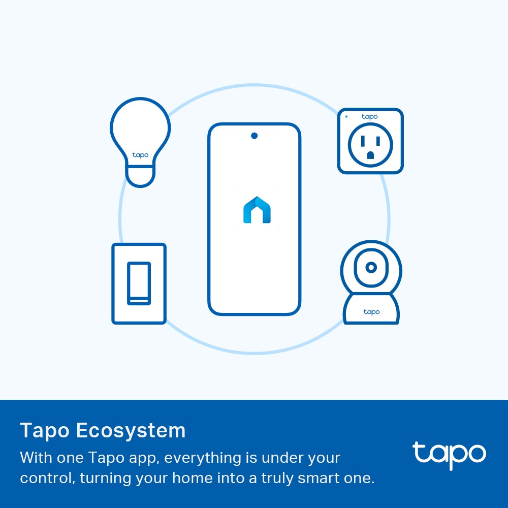TP-Link Tapo L510E หลอดไฟอัจฉริยะ Warm White ขั้ว E27 Smart Wi-Fi Light Bulb ตั้งค่าเปิด/ปิดผ่านแอป สั่งการด้วยเสียงได้