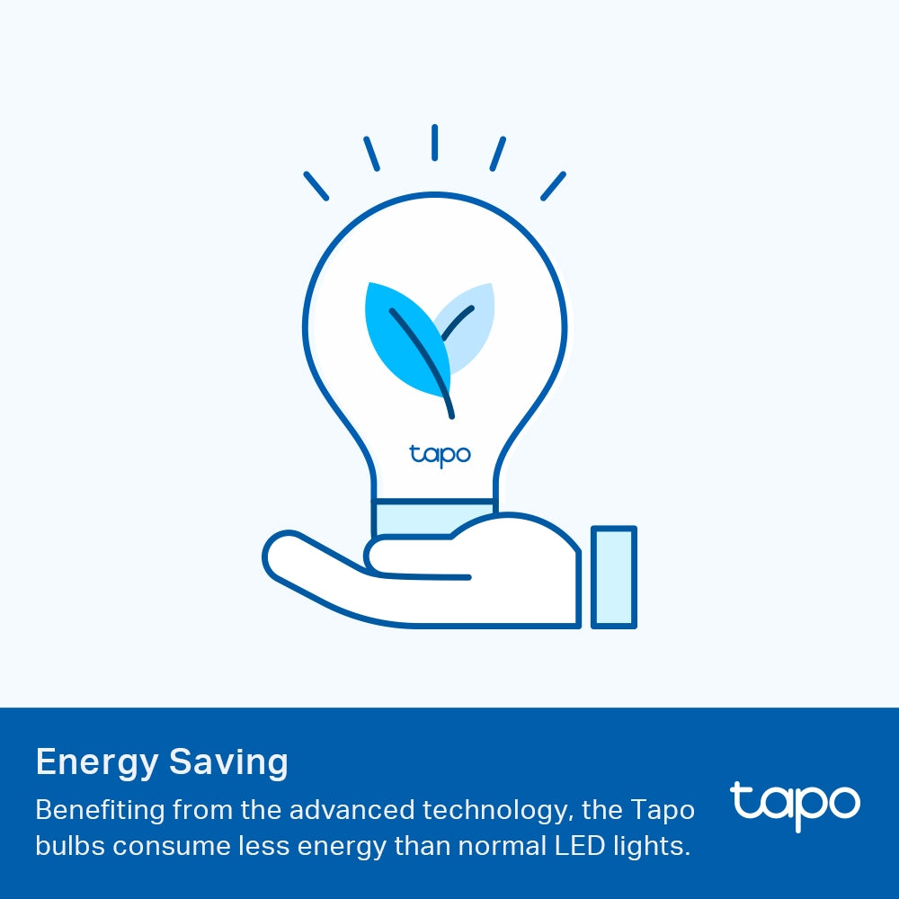 TP-Link Tapo L510E หลอดไฟอัจฉริยะ Warm White ขั้ว E27 Smart Wi-Fi Light Bulb ตั้งค่าเปิด/ปิดผ่านแอป สั่งการด้วยเสียงได้