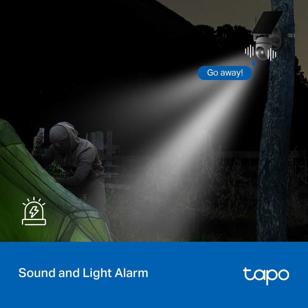 TP-Link Tapo C615G KIT กล้องวงจรปิดใส่ซิม พร้อมแผงโซลาร์เซลล์ Solar-Powered Pan/Tilt 4G LTE Security Camera Kit