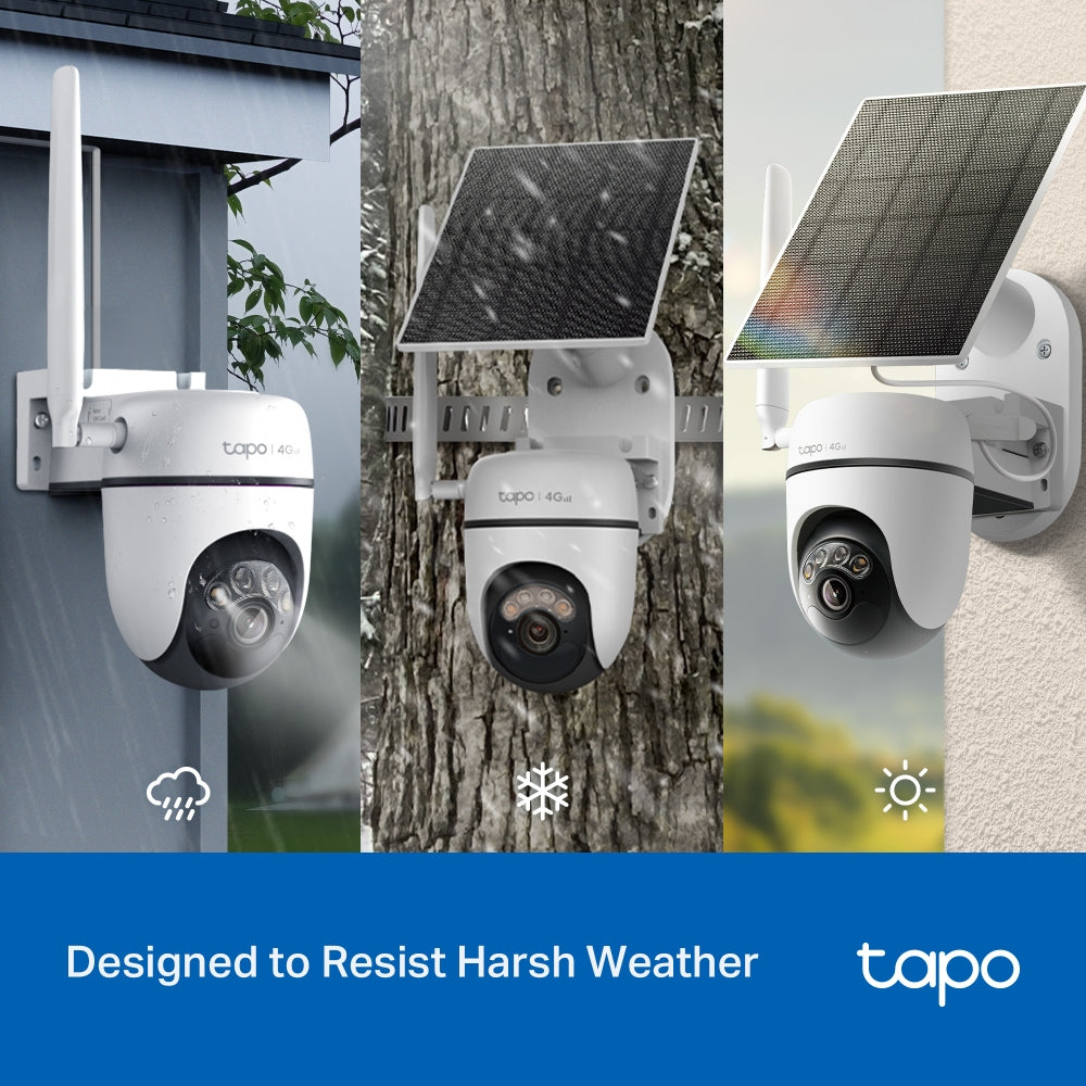 TP-Link Tapo C615G KIT กล้องวงจรปิดใส่ซิม พร้อมแผงโซลาร์เซลล์ Solar-Powered Pan/Tilt 4G LTE Security Camera Kit