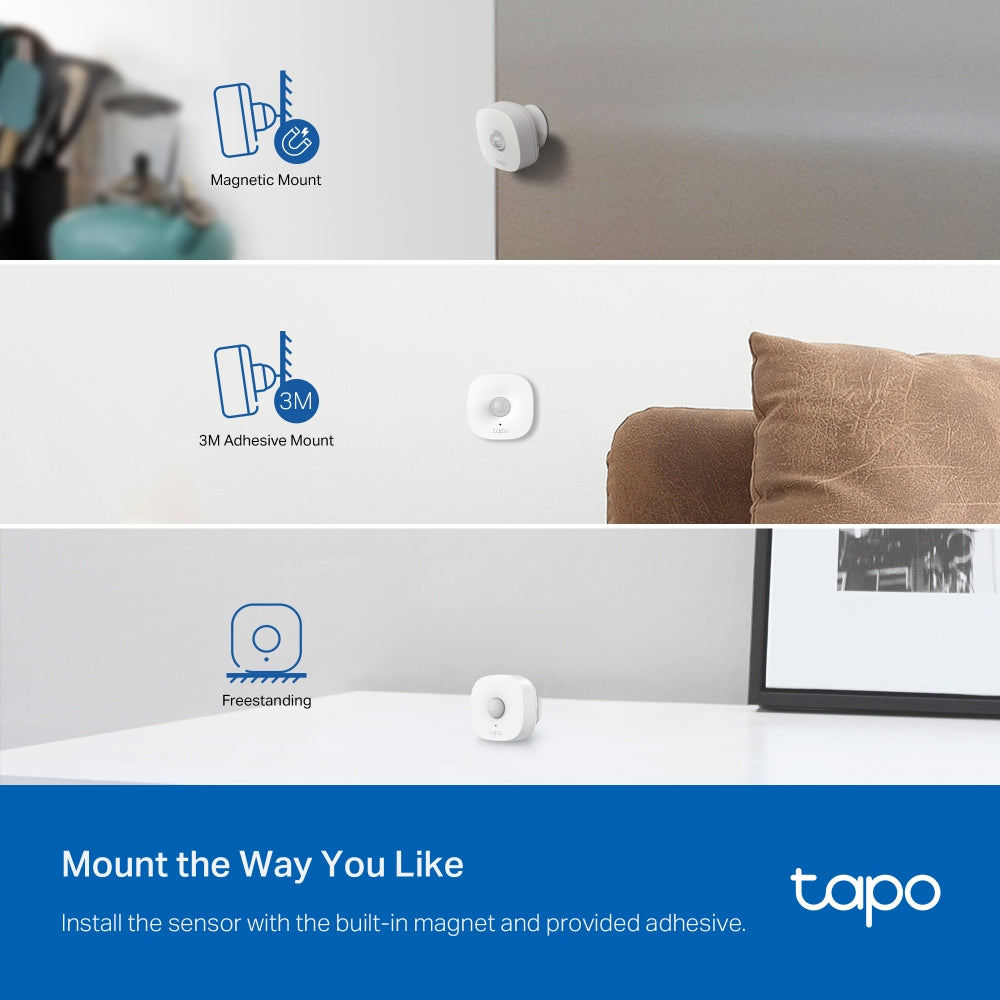 TP-Link Tapo T100 Smart Motion Sensor ตรวจจับการเคลื่อนไหว /  Tapo T110 Smart Contact Sensor ประตูหน้าต่าง รับประกัน 2ปี