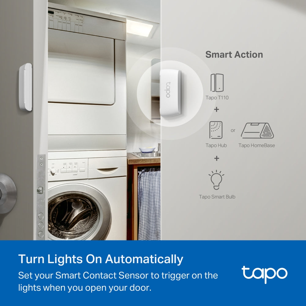 TP-Link Tapo T100 Smart Motion Sensor ตรวจจับการเคลื่อนไหว /  Tapo T110 Smart Contact Sensor ประตูหน้าต่าง รับประกัน 2ปี
