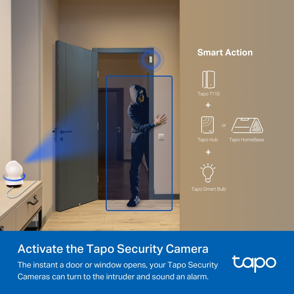 TP-Link Tapo T100 Smart Motion Sensor ตรวจจับการเคลื่อนไหว /  Tapo T110 Smart Contact Sensor ประตูหน้าต่าง รับประกัน 2ปี