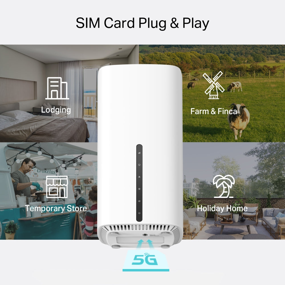 TP-Link Archer NX205┃เราเตอร์ใส่ซิม 5G┃5G Router┃AX1500 Wireless Dual-Band Gigabit Router ใส่ซิมใช้งานได้เลย ประกัน 3 ปี