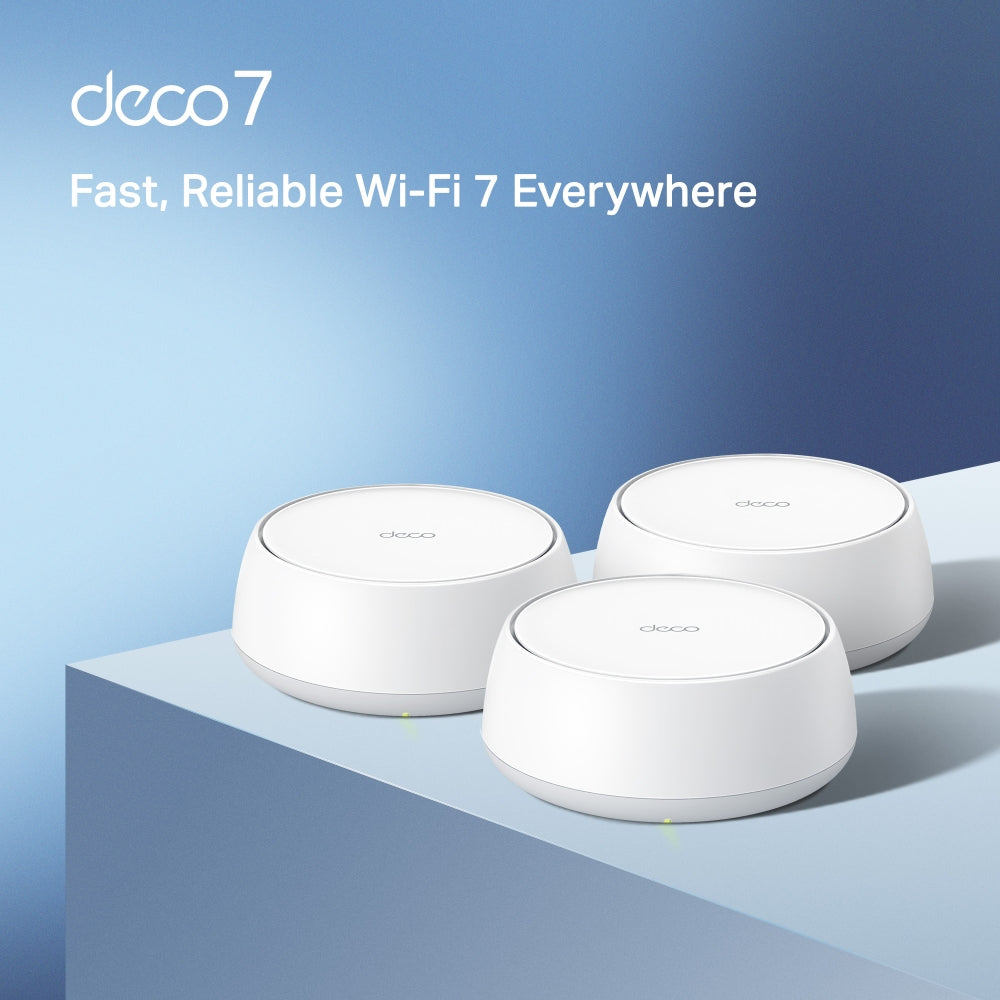 TP-Link Deco BE25 ไวไฟ7 BE5000 Whole Home Mesh Wi-Fi 7 System ใน 1 กล่องมี 1, 2 หรือ 3 เครื่อง (สามารถเลือกซื้อได้)