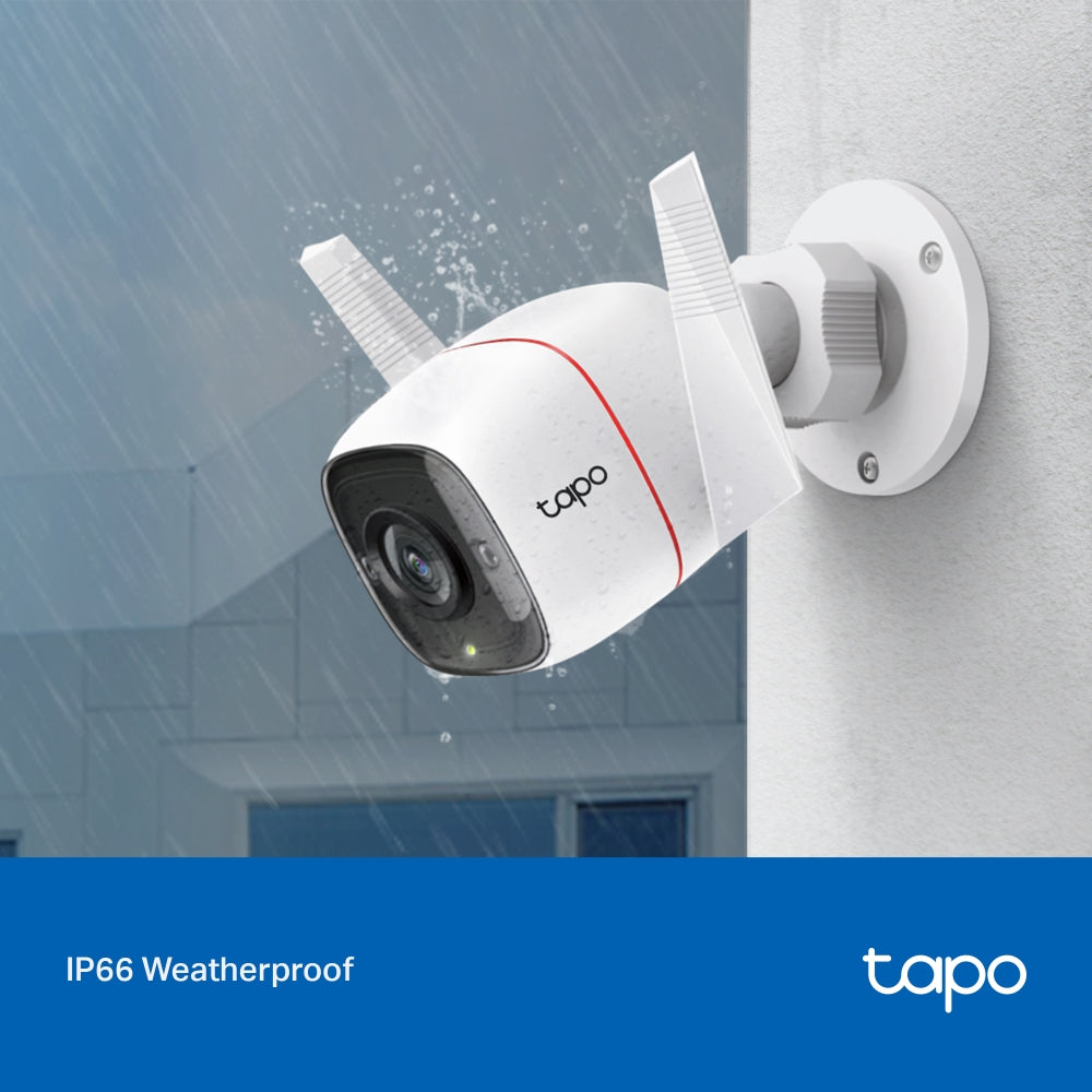 TP-Link Tapo C310 Outdoor Security Wi-Fi Camera กล้องไวไฟ 3 MP IP66 ภาพ VDO คมชัดเวลากลางคืน รองรับSD Card สูงสุด 512 GB