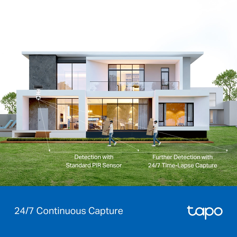 TP-Link Tapo C630 KIT ชุดกล้องวงจรปิด 3K 5MP พร้อมแผงโซลาร์เซลล์ Solar-Powered Pan/Tilt Security Camera Kit