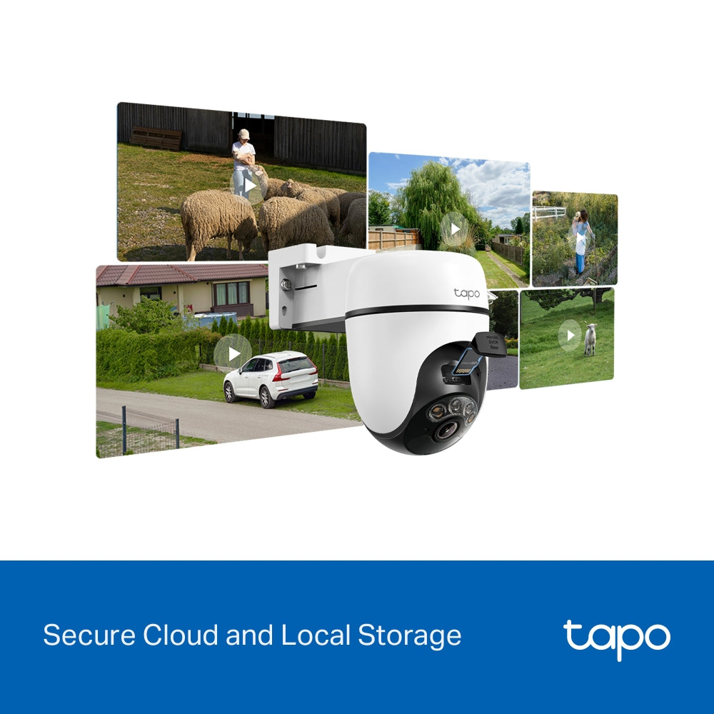 TP-Link Tapo C630 KIT ชุดกล้องวงจรปิด 3K 5MP พร้อมแผงโซลาร์เซลล์ Solar-Powered Pan/Tilt Security Camera Kit