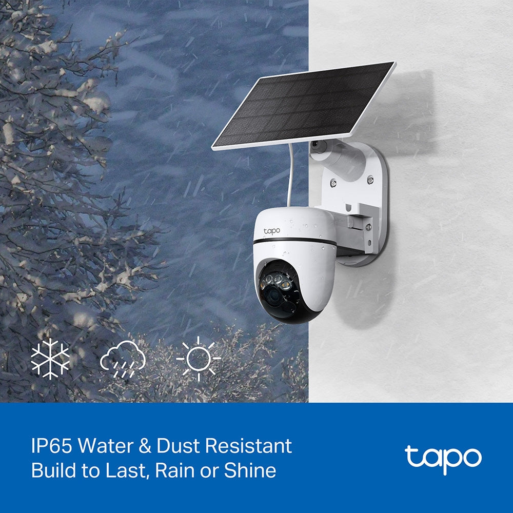 TP-Link Tapo C610 KIT กล้องวงจรปิด 2K 3MP พร้อมแผงโซลาร์ Solar-Powered Pan/Tilt Security Camera Kit
