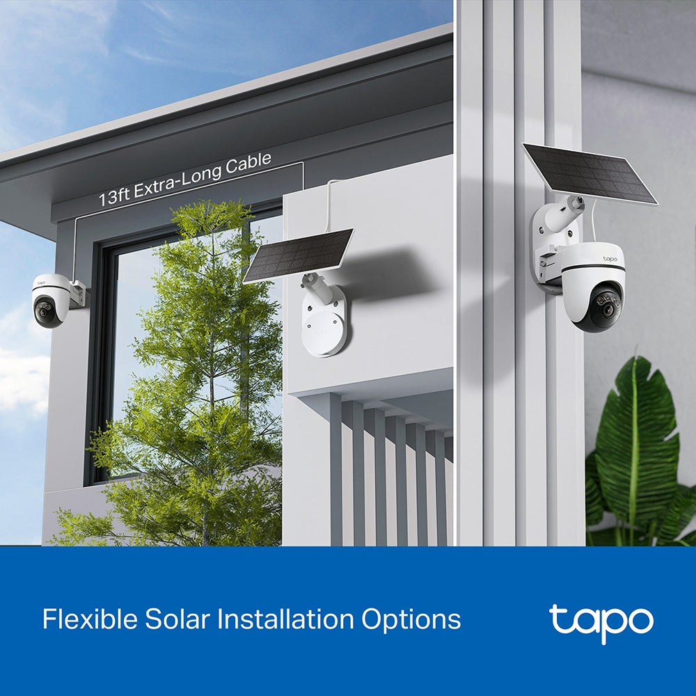 TP-Link Tapo C610 KIT กล้องวงจรปิด 2K 3MP พร้อมแผงโซลาร์ Solar-Powered Pan/Tilt Security Camera Kit