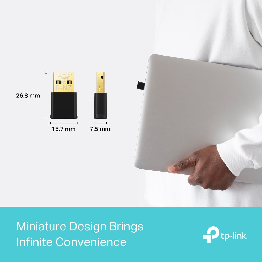 TP-Link Archer TX20U Nano AX1800 Nano Wi-Fi 6 Dual Band Wireless USB Adapter