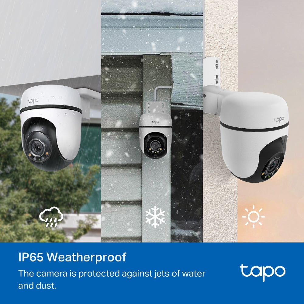 TP-Link Tapo C510W กล้องวงจรปิดไร้สาย 3MP สำหรับใช้งานภายนอกอาคาร พร้อมระบบ AI อัจฉริยะ แจ้งเตือนแบบเรียลไทม์ ภาพสีตอนกลางคืน มาตรฐานกันน้ำ IP65 รองรับ MicroSD สูงสุด 512 GB