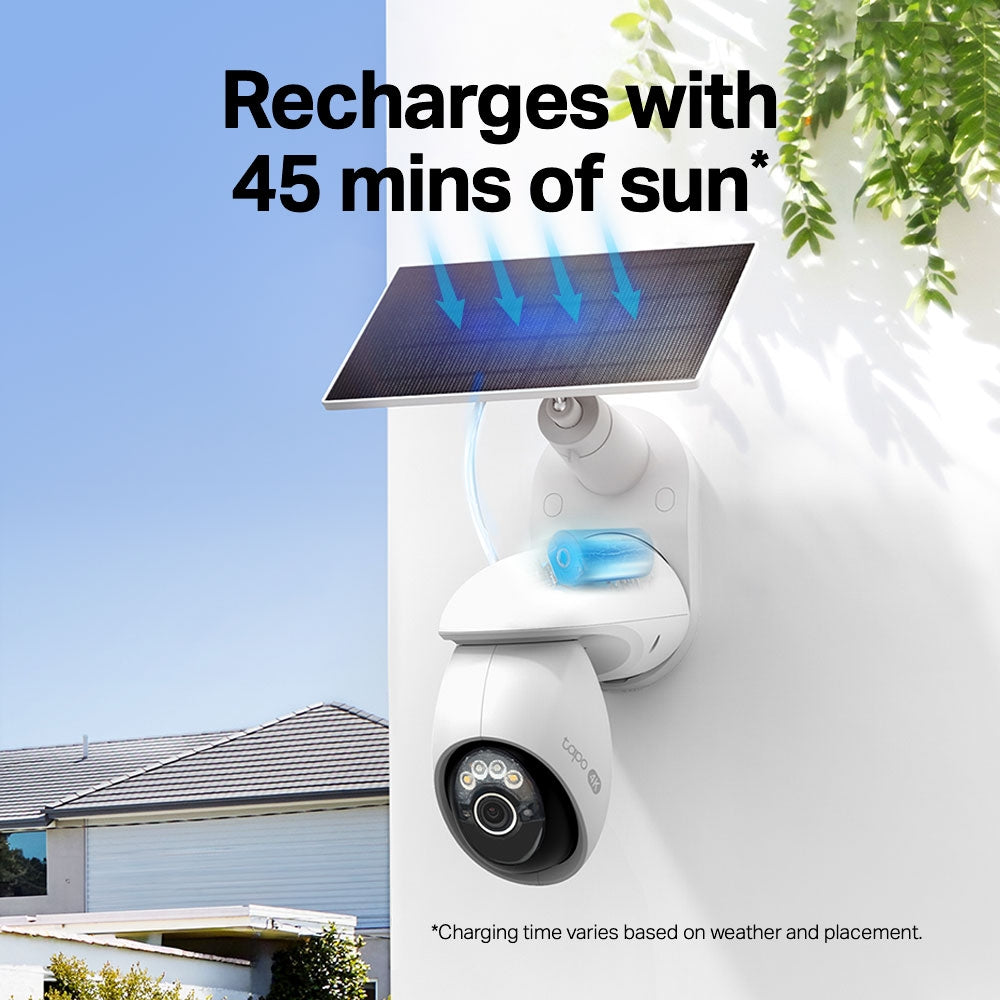 TP-Link Tapo C660 KIT กล้องวงจรปิด 4K 8MP พร้อมแผงโซลาร์เซลล์ Solar-Powered Pan/Tilt Security Camera Kit รับประกัน 1 ปี