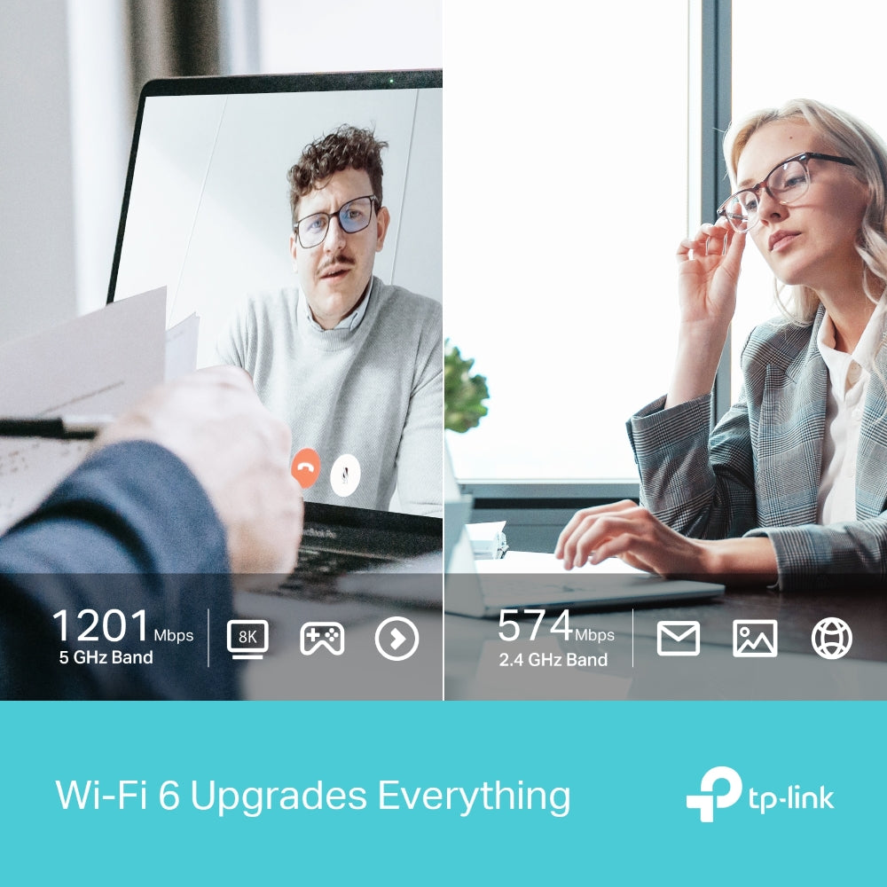 TP-Link Archer TX20U AX1800 Dual Band Wi-Fi 6 Wireless USB Adapter ยูเอสบีอแดปเตอร์ 3.0 ไวไฟ6 รองรับคลื่น 2.4 & 5 GHz