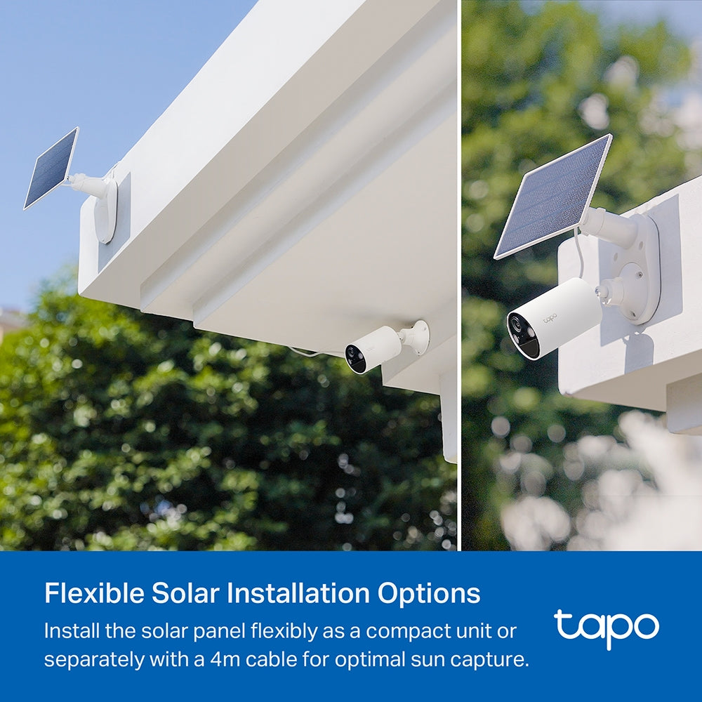 TP-Link Tapo C410 KIT ชุดกล้องวงจรปิดคมชัด 2K 3MP พร้อมแผงโซลาร์เซลล์ Solar-Powered Security Camera Kit