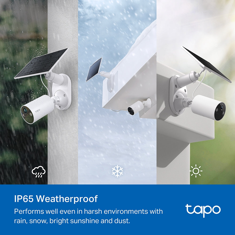 TP-Link Tapo C410 KIT ชุดกล้องวงจรปิดคมชัด 2K 3MP พร้อมแผงโซลาร์เซลล์ Solar-Powered Security Camera Kit