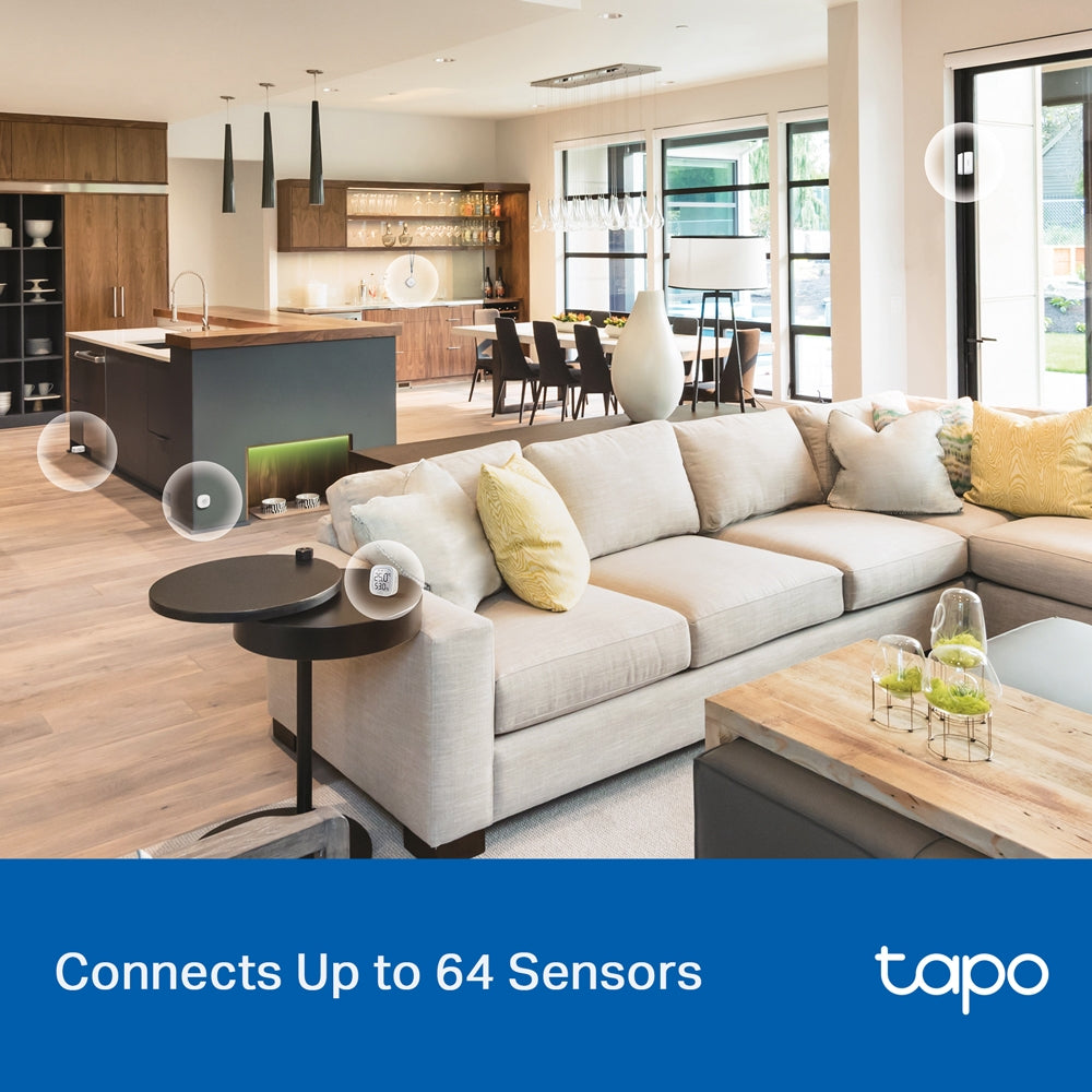 TP-Link Tapo H100 Smart Hub with Chime ฮับสำหรับเชื่อมต่ออุปกรณ์ Tapo Smart Home ได้สูงสุด 64 อุปกรณ์ รับประกัน 2 ปี