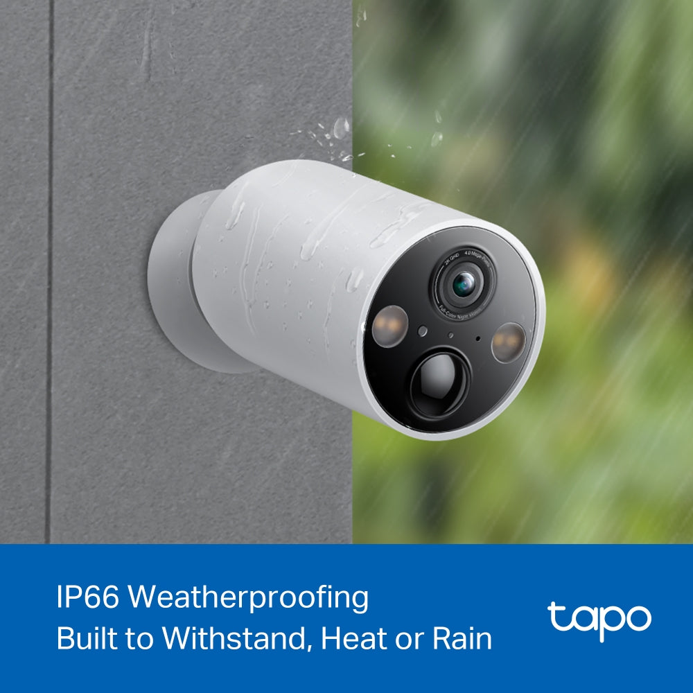 TP-Link Tapo C425 กล้องวงจรปิดไร้สาย 4MP 2K QHD IP66 / Tapo C425 KIT (ไม่มีฐานแม่เหล็ก) ชุดกล้องวงจรปิดพร้อมแผงโซลาร์เซลล์