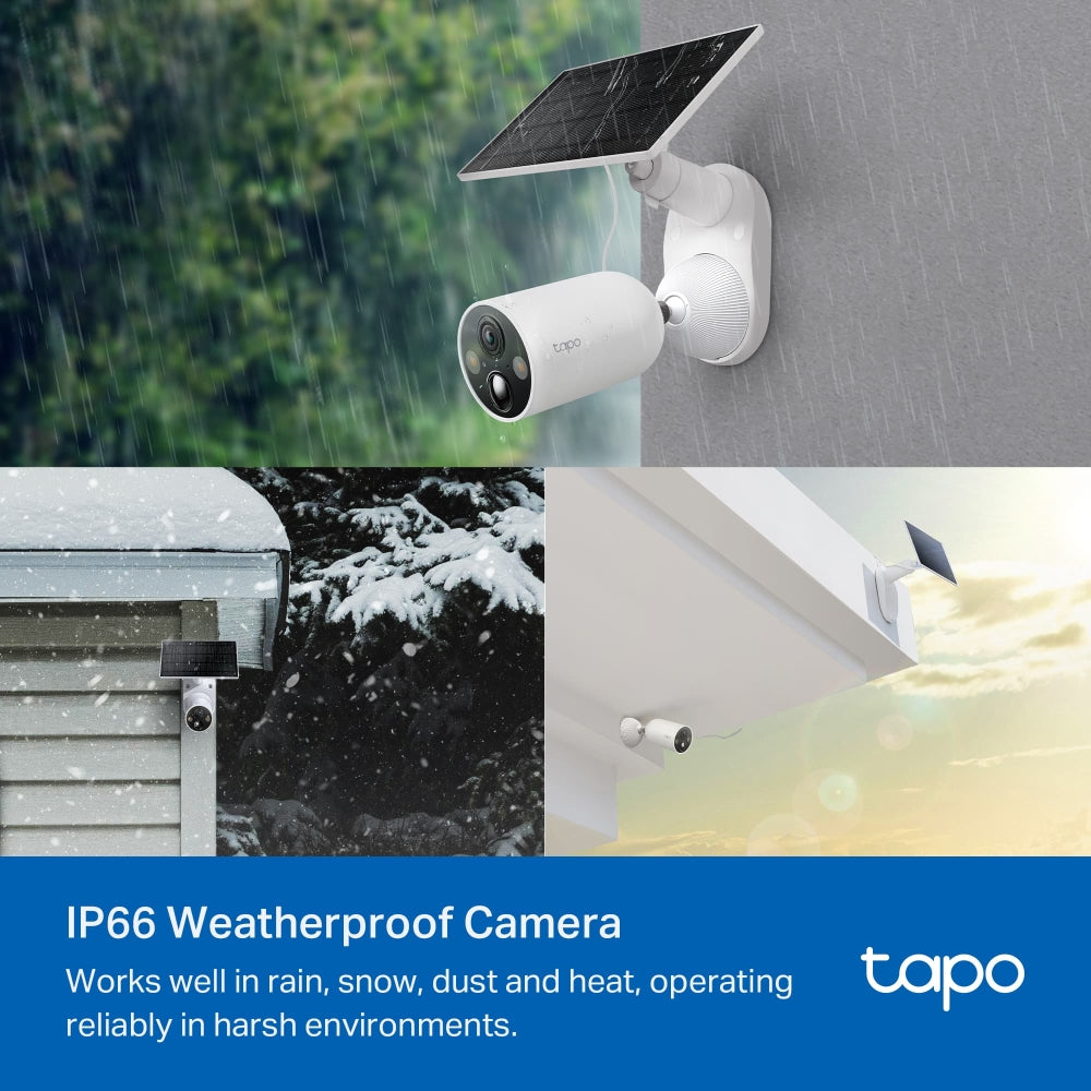 TP-Link Tapo C425 กล้องวงจรปิดไร้สาย 4MP 2K QHD IP66 / Tapo C425 KIT (ไม่มีฐานแม่เหล็ก) ชุดกล้องวงจรปิดพร้อมแผงโซลาร์เซลล์