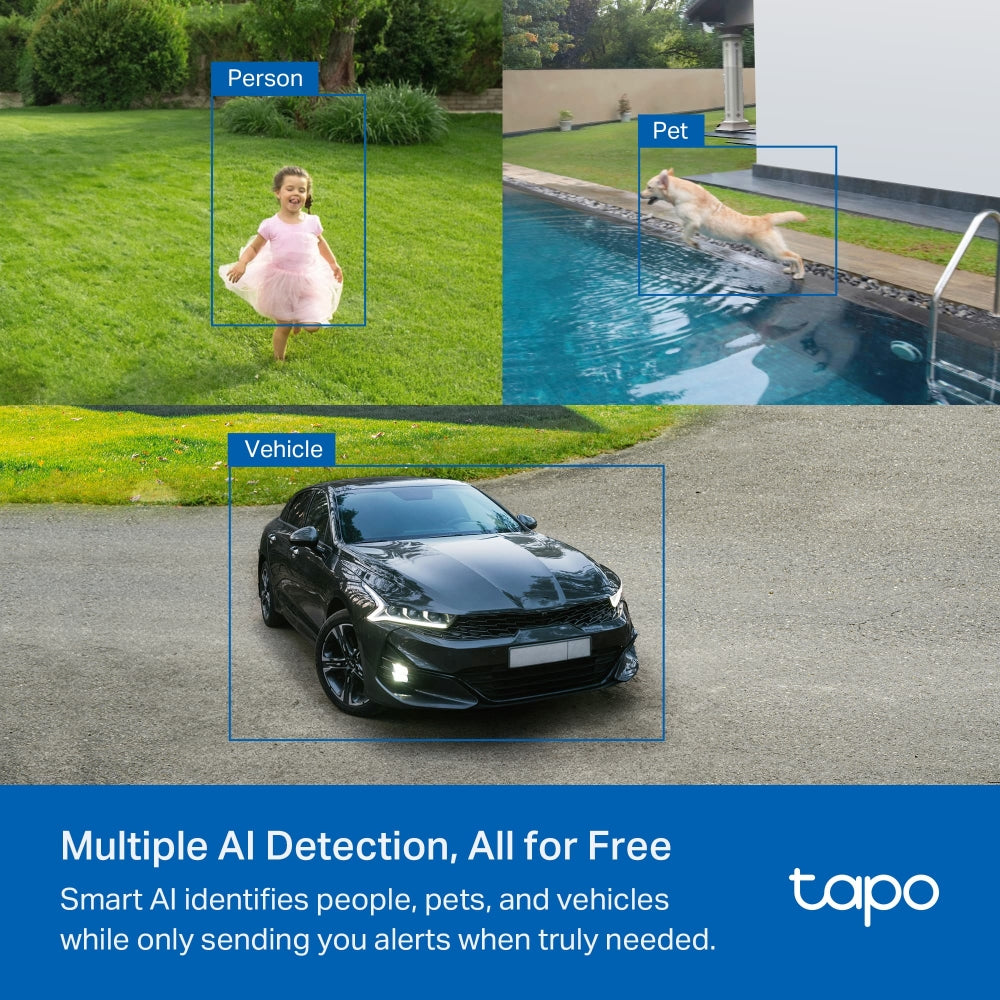 TP-Link Tapo C425 กล้องวงจรปิดไร้สาย 4MP 2K QHD IP66 / Tapo C425 KIT (ไม่มีฐานแม่เหล็ก) ชุดกล้องวงจรปิดพร้อมแผงโซลาร์เซลล์