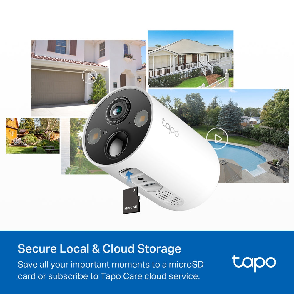 TP-Link Tapo C425 กล้องวงจรปิดไร้สาย 4MP 2K QHD IP66 / Tapo C425 KIT (ไม่มีฐานแม่เหล็ก) ชุดกล้องวงจรปิดพร้อมแผงโซลาร์เซลล์