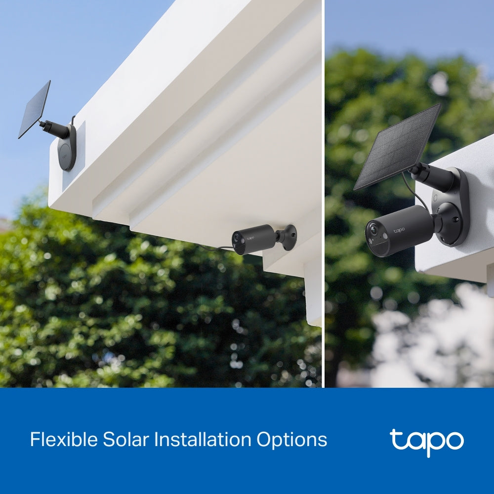 TP-Link Tapo C411 KIT ชุดกล้องวงจรปิด 2K 3MP พร้อมแผงโซลาร์เซลล์ IP65 Solar-Powered Security Camera Kit รับประกัน 1 ปี