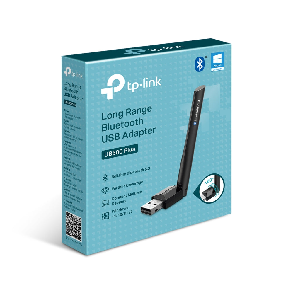 TP-Link UB500 Plus USB Adapter, Bluetooth 5.3 Long Range Bluetooth USB Adapter, Limited Lifetime Warranty