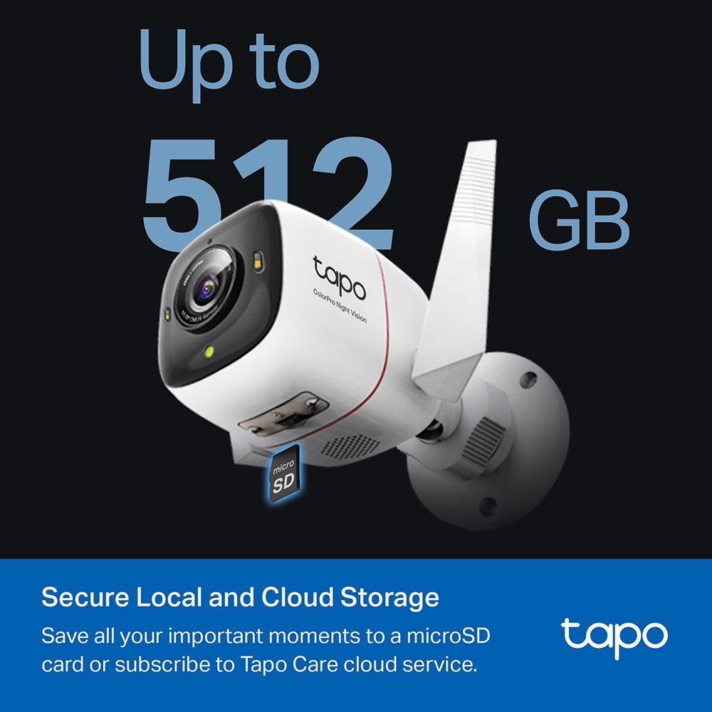 TP-Link Tapo C325WB กล้องวงจรปิด 4MP ColorPro Night Vision กันน้ำกันฝุ่น IP66 ใช้งานภายนอก Wi-Fi Camera รับประกัน 2 ปี
