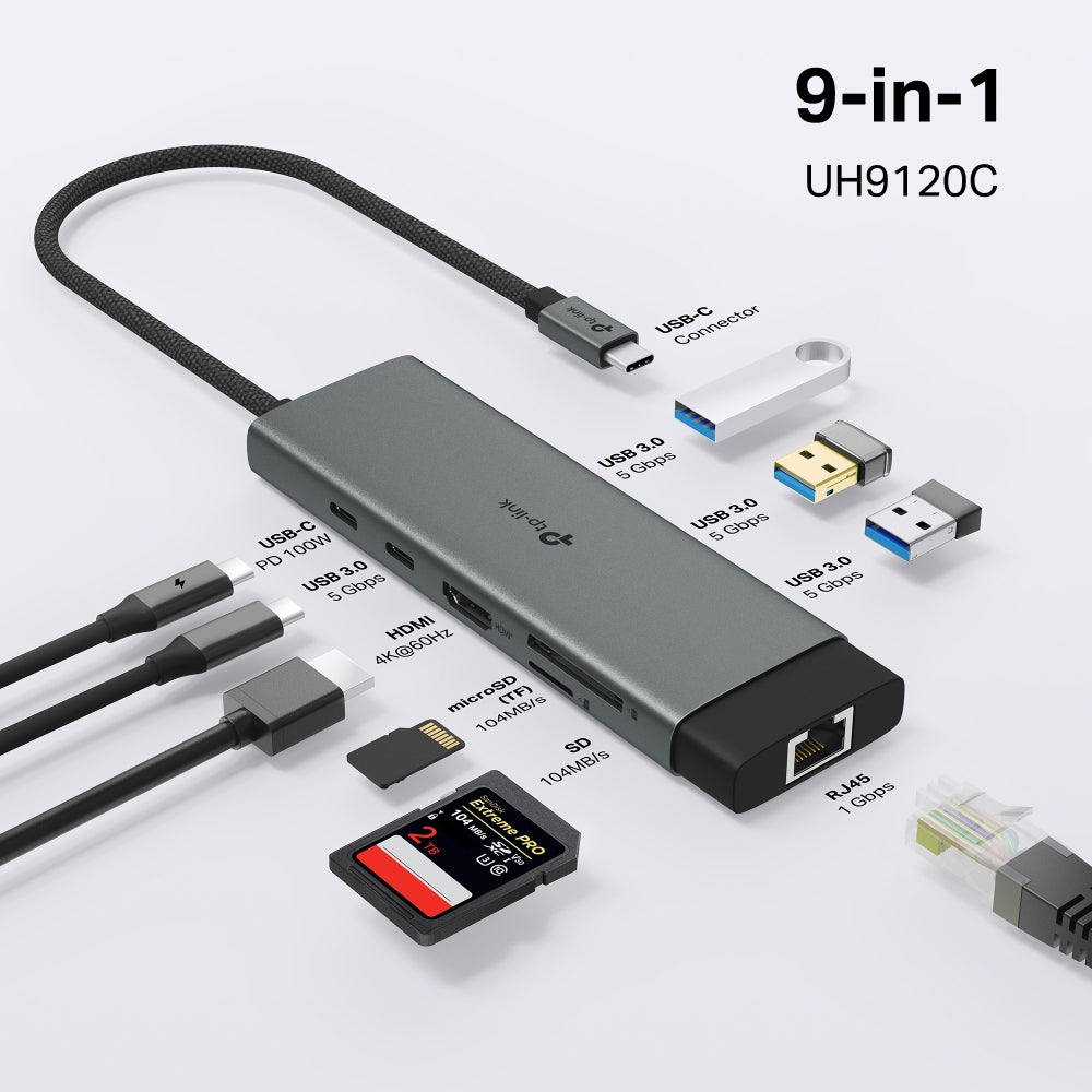TP-Link UH9120C / UH7020C / UH6120C / UH5020C / UH3020C / UA520C / UA430C USB Type-C รับประกัน 2 ปี