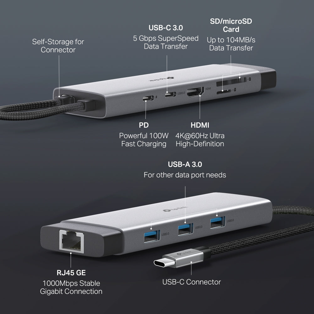 TP-Link UH9120C / UH7020C / UH6120C / UH5020C / UH3020C / UA520C / UA430C USB Type-C รับประกัน 2 ปี