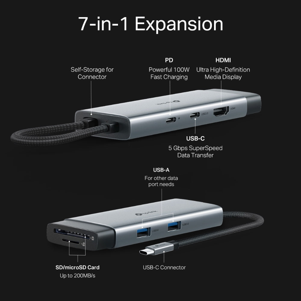 TP-Link UH9120C / UH7020C / UH6120C / UH5020C / UH3020C / UA520C / UA430C USB Type-C รับประกัน 2 ปี