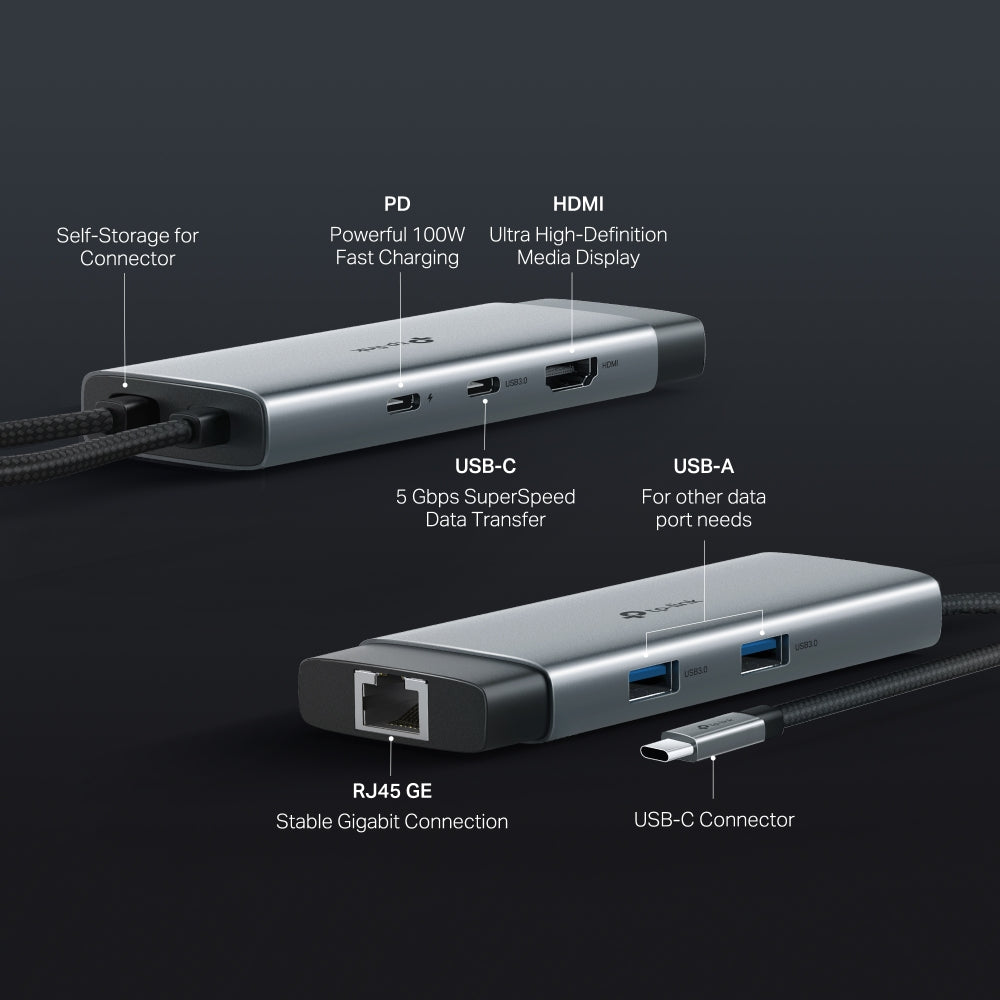 TP-Link UH9120C / UH7020C / UH6120C / UH5020C / UH3020C / UA520C / UA430C USB Type-C รับประกัน 2 ปี