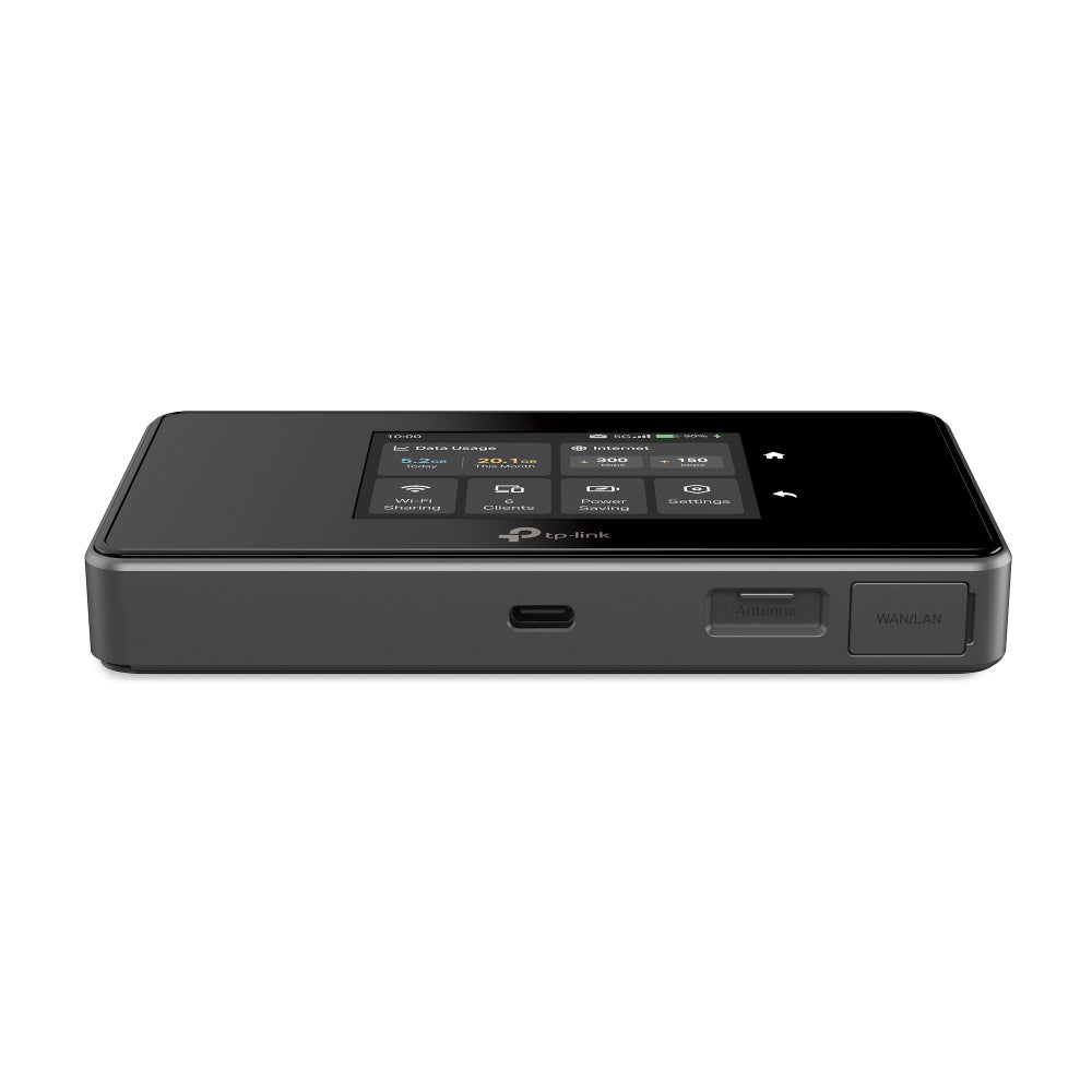 TP-Link M8550 พ็อกเก็ตไวไฟ 5G Mobile Wi-Fi เชื่อมต่อพร้อมกันได้สูงสุด 32 อุปกรณ์ รับประกัน 1 ปี (รองรับการใส่ซิมการ์ด 1 ซิม)
