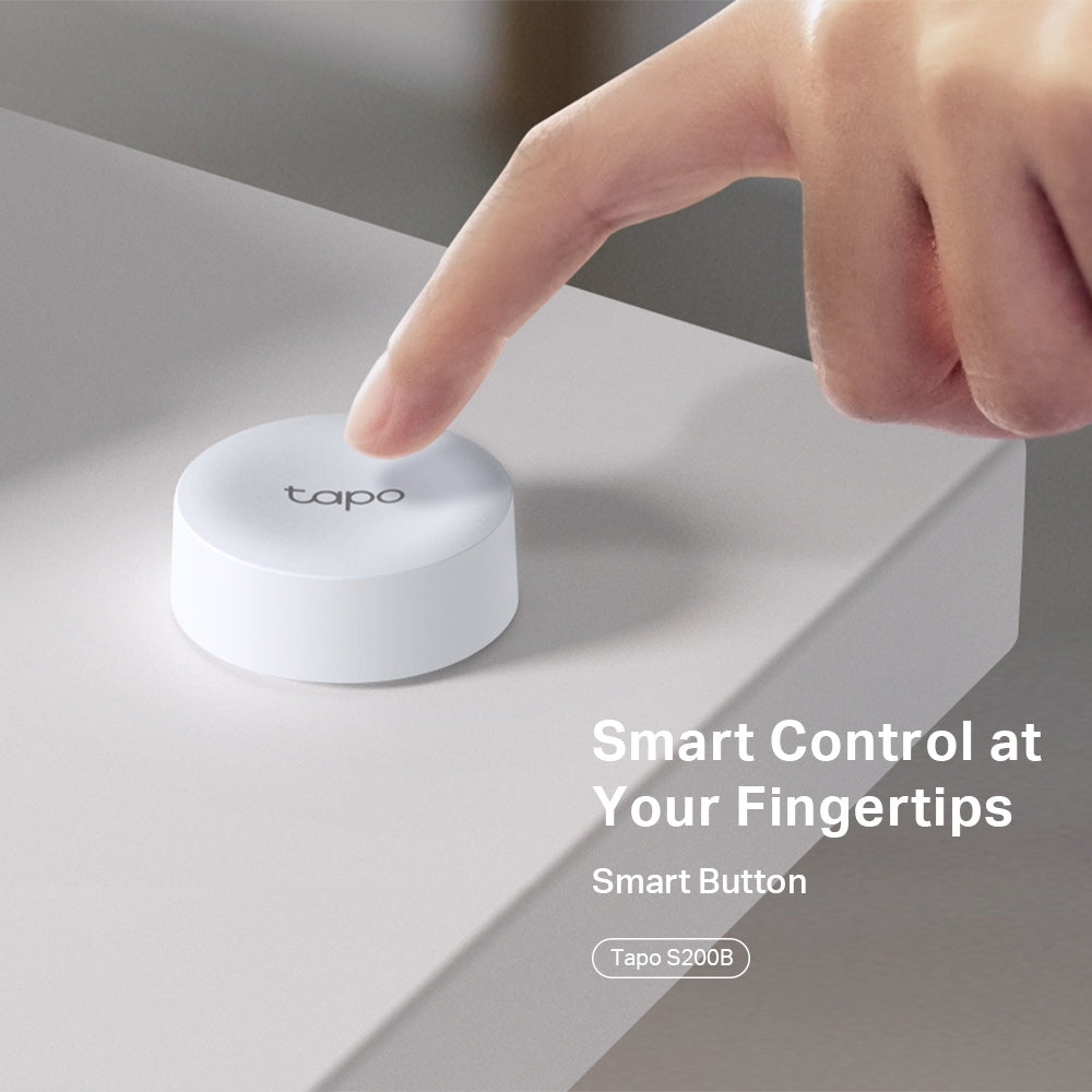 TP-Link Tapo S200B สมาร์ทปุ่มกด / Tapo S200D สวิตช์หรี่ไฟอัจฉริยะแบบพกพา ควบคุมหลอดไฟ/อุปกรณ์อิเล็กทรอนิกส์ของ Tapo เพียงปลายนิ้ว