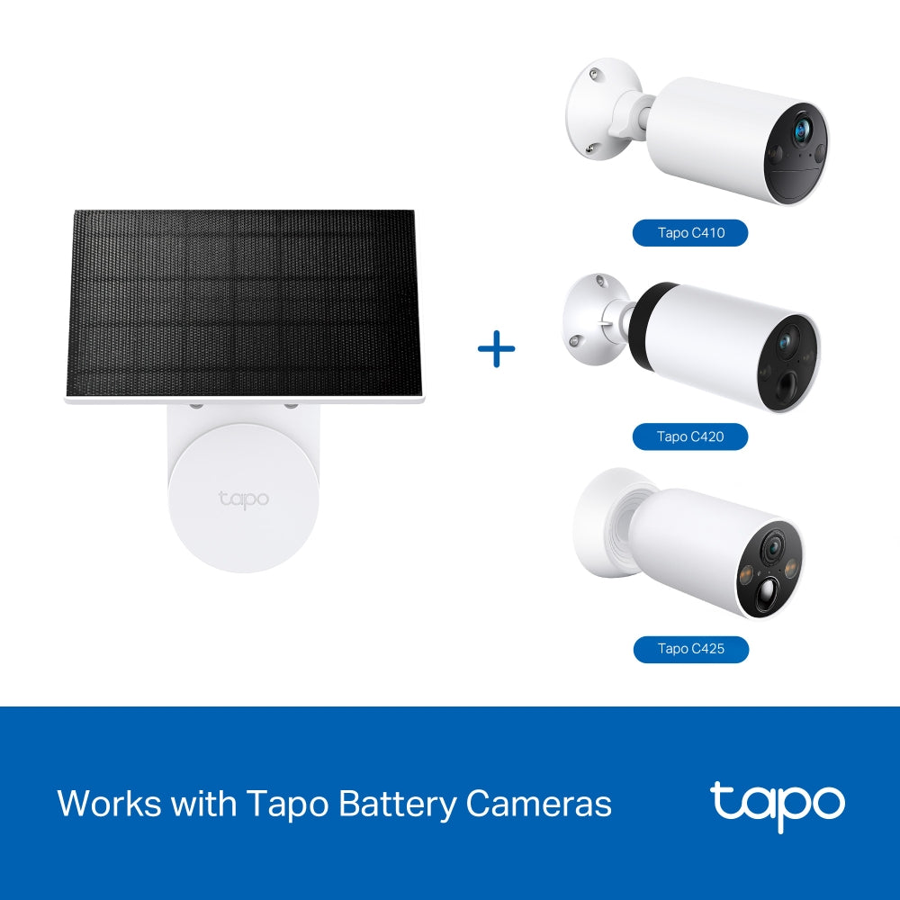 TP-Link Tapo A201 Solar Panel แผงโซลาร์เซลล์ (ไม่รวมกล้อง) IP65 กันน้ำกันฝุ่น ปรับแต่งองศาให้เข้ากับทิศทางของแดดได้