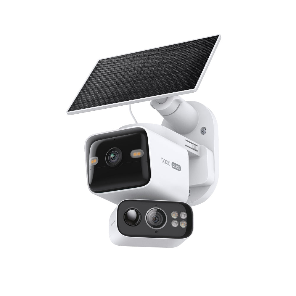 TP-Link Tapo C645D KIT ชุดกล้องวงจรปิด 2K 3MP พร้อมแผงโซลาร์ Solar-Powered Dual-Lens Pan/Tilt Security Camera Kit