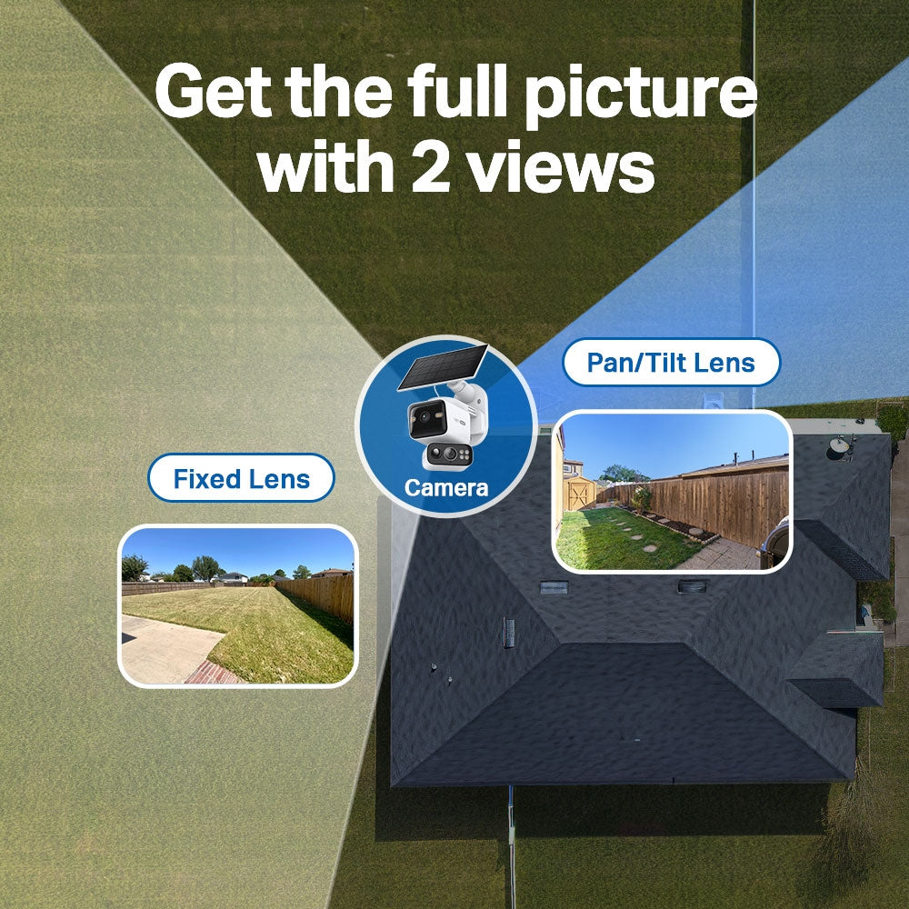TP-Link Tapo C645D KIT ชุดกล้องวงจรปิด 2K 3MP พร้อมแผงโซลาร์ Solar-Powered Dual-Lens Pan/Tilt Security Camera Kit
