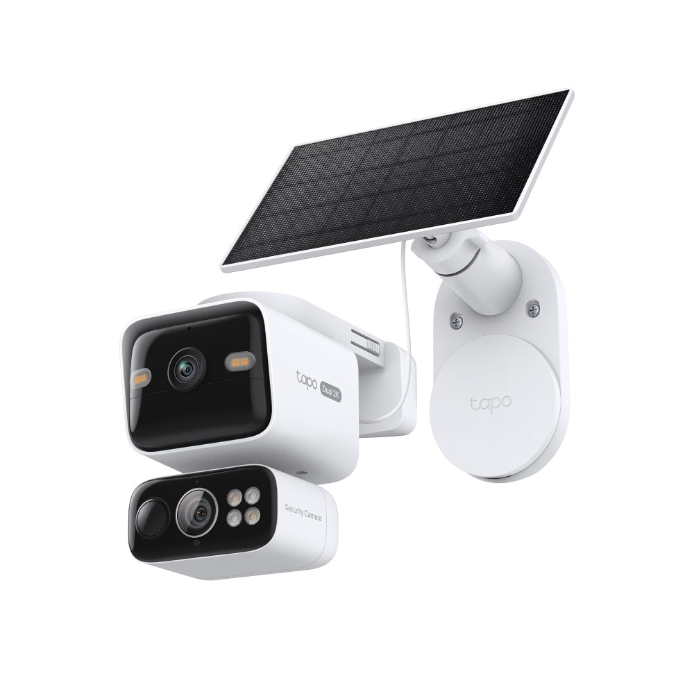 TP-Link Tapo C645D KIT ชุดกล้องวงจรปิด 2K 3MP พร้อมแผงโซลาร์ Solar-Powered Dual-Lens Pan/Tilt Security Camera Kit