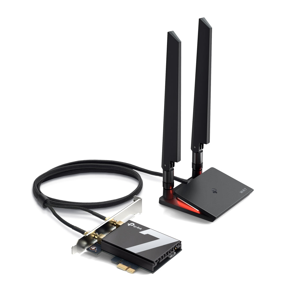 TP-Link Archer TBE550E BE9300 Wi-Fi 7 Bluetooth 5.4 PCIe Adapter for PC upgrades with Limited Lifetime Warranty