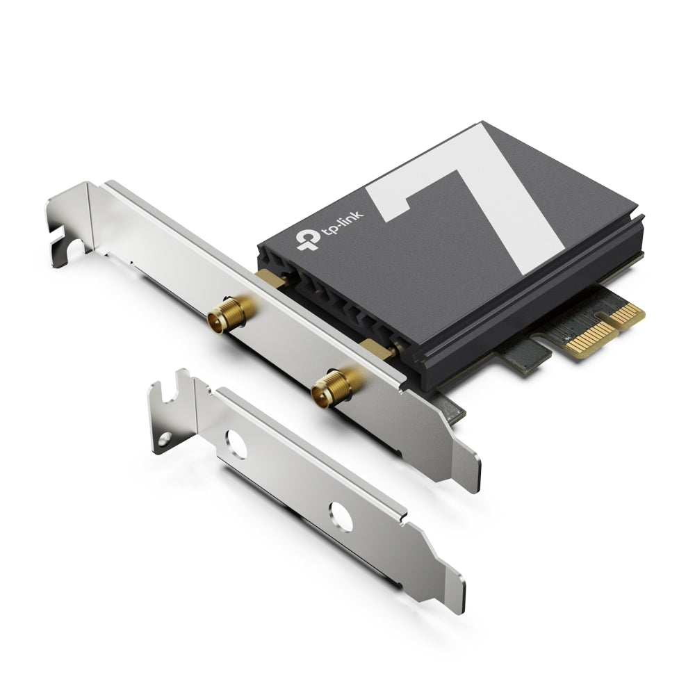 TP-Link Archer TBE550E BE9300 Wi-Fi 7 Bluetooth 5.4 PCIe Adapter for PC upgrades with Limited Lifetime Warranty