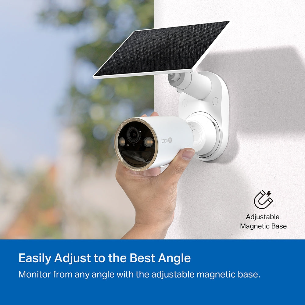 TP-Link Tapo C460 KIT ชุดกล้องวงจรปิดคมชัด 4K 8MP พร้อมแผงโซลาร์เซลล์ Solar-Powered Security Camera Kit มี AI ตรวจจับ