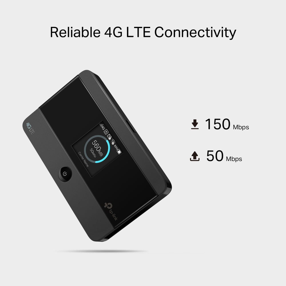 TP-Link M7350 4G Pocket WiFi Portable Everywhere, 4G LTE Supported, Screen, Router, Pocket Hotspot WiFi