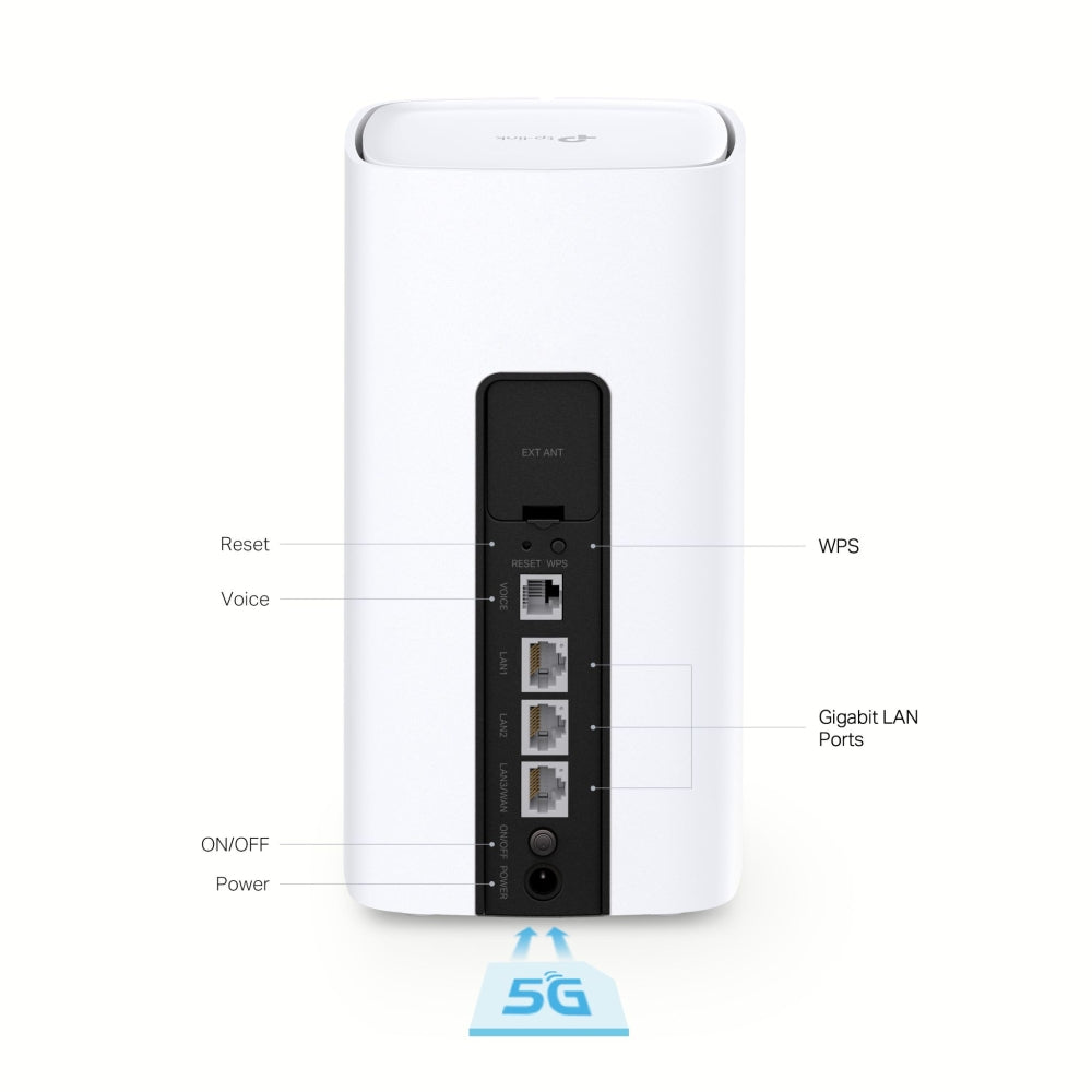 TP-Link NX510v เราเตอร์ใส่ซิม 5G AX3000 Wi-Fi6 Telephony Router เพียงใส่ซิมการ์ดก็เพลิดเพลินกับเครือข่าย 5G ได้ทันที