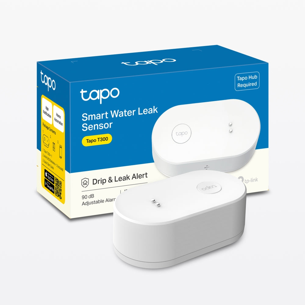 TP-Link Tapo T300 เซ็นเซอร์ตรวจจับน้ำรั่วอัจฉริยะ Smart Water Leak Sensor ใช้คู่กับ Tapo Hub รับประกัน 2 ปี