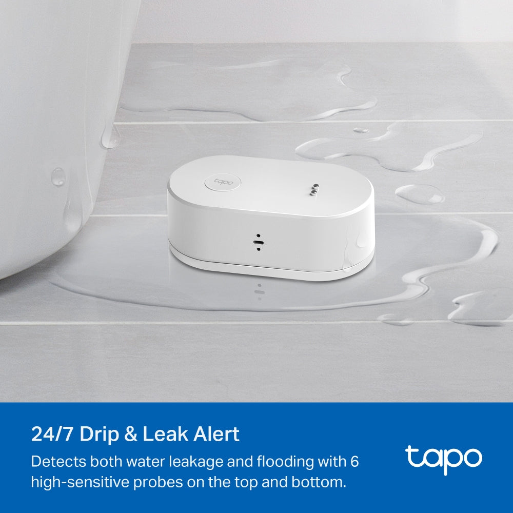 TP-Link Tapo T300 เซ็นเซอร์ตรวจจับน้ำรั่วอัจฉริยะ Smart Water Leak Sensor ใช้คู่กับ Tapo Hub รับประกัน 2 ปี