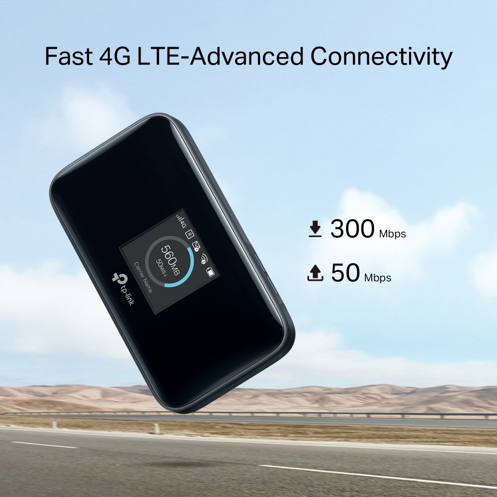 TP-Link M7450 Pocket WiFi ใส่ซิมแล้วใช้ได้ทันที (300 Mbps 4G LTE-Advanced Cat6 Mobile Wi-Fi) ใช้งานต่อเนื่องได้ 15 ชม.