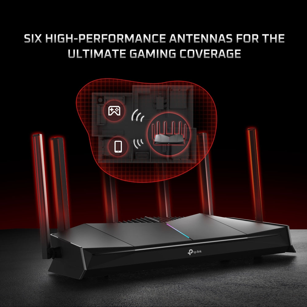 TP-Link Archer GE400 ┃WiFi 7 Gaming Router┃เราเตอร์ไวไฟ7 ┃เราเตอร์สำหรับเล่นเกม┃BE6500 Dual-Band Wi-Fi 7 Gaming Router