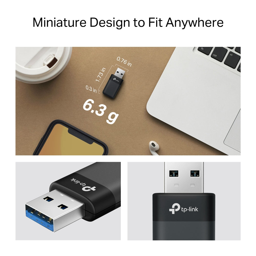 TP-Link Archer TX50U อะแดปเตอร์ Wi-Fi USB 6 AX3000 แบบ Dual Band รับประกันแบบ Limited Lifetime