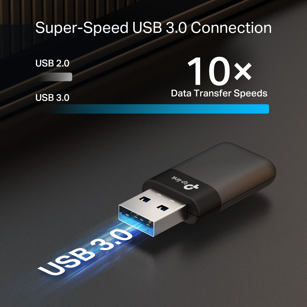 TP-Link Archer TX50U อะแดปเตอร์ Wi-Fi USB 6 AX3000 แบบ Dual Band รับประกันแบบ Limited Lifetime